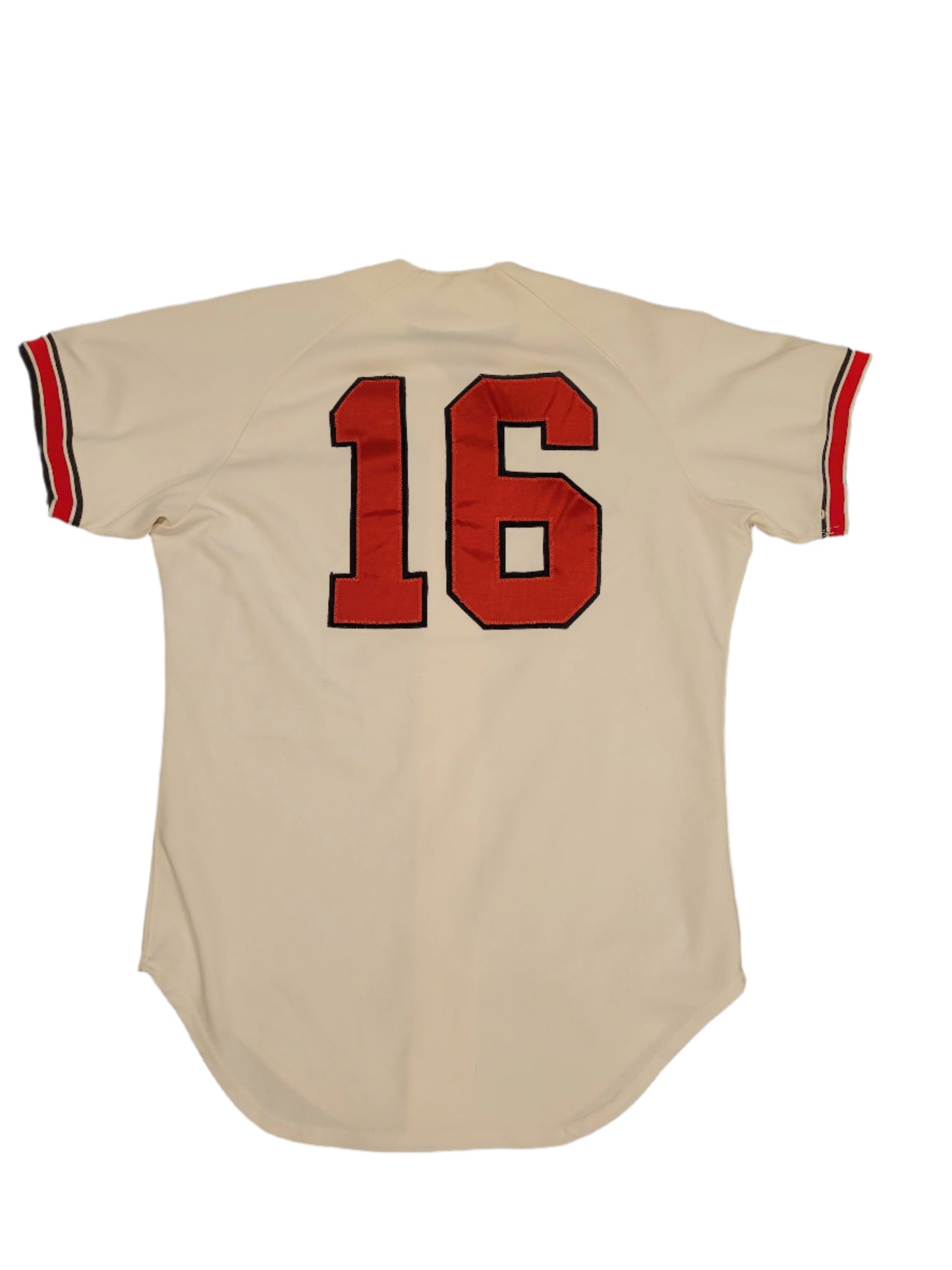Rear side of Indiana baseball jersey.
