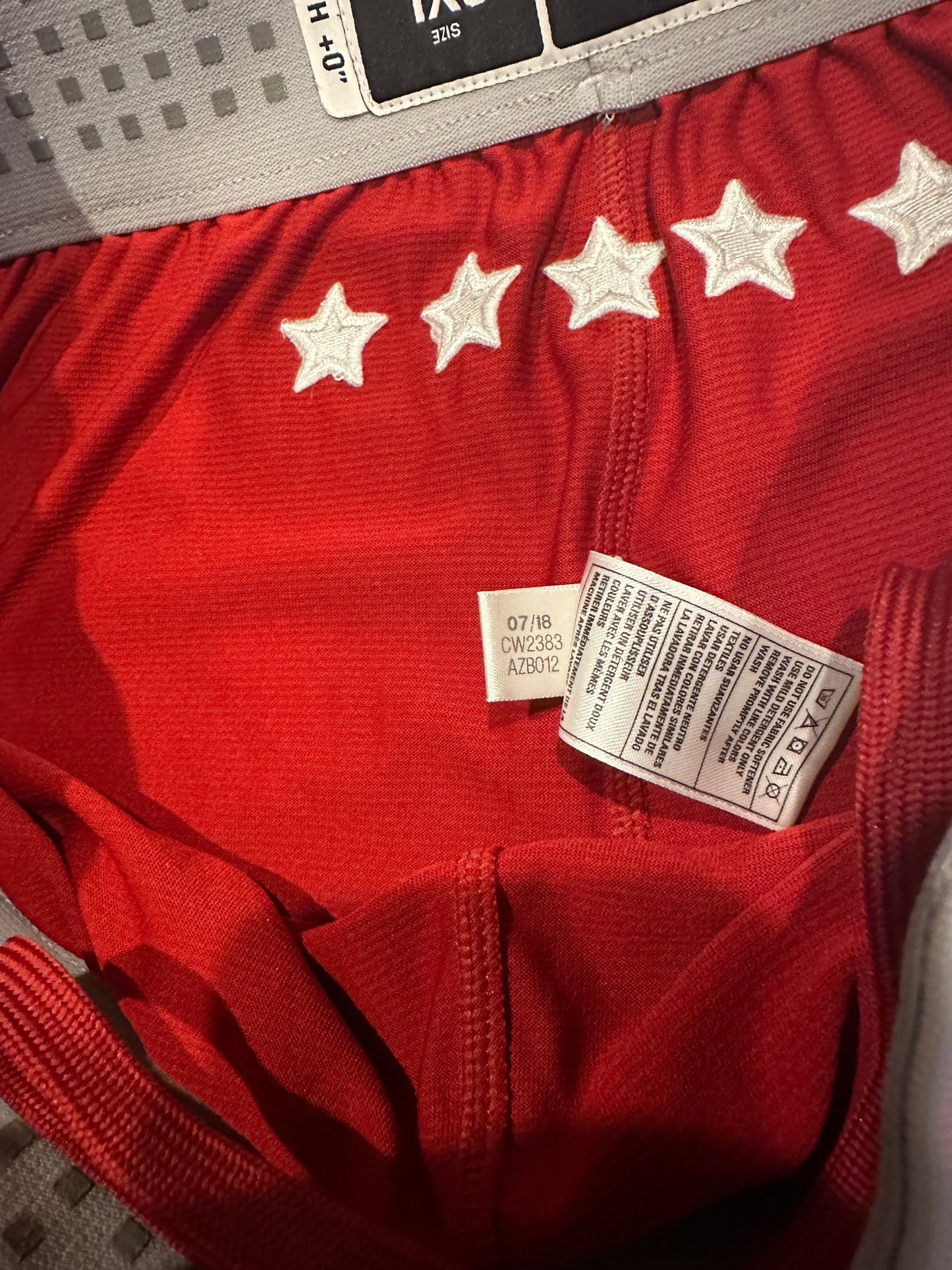 Inner tagging of shorts.