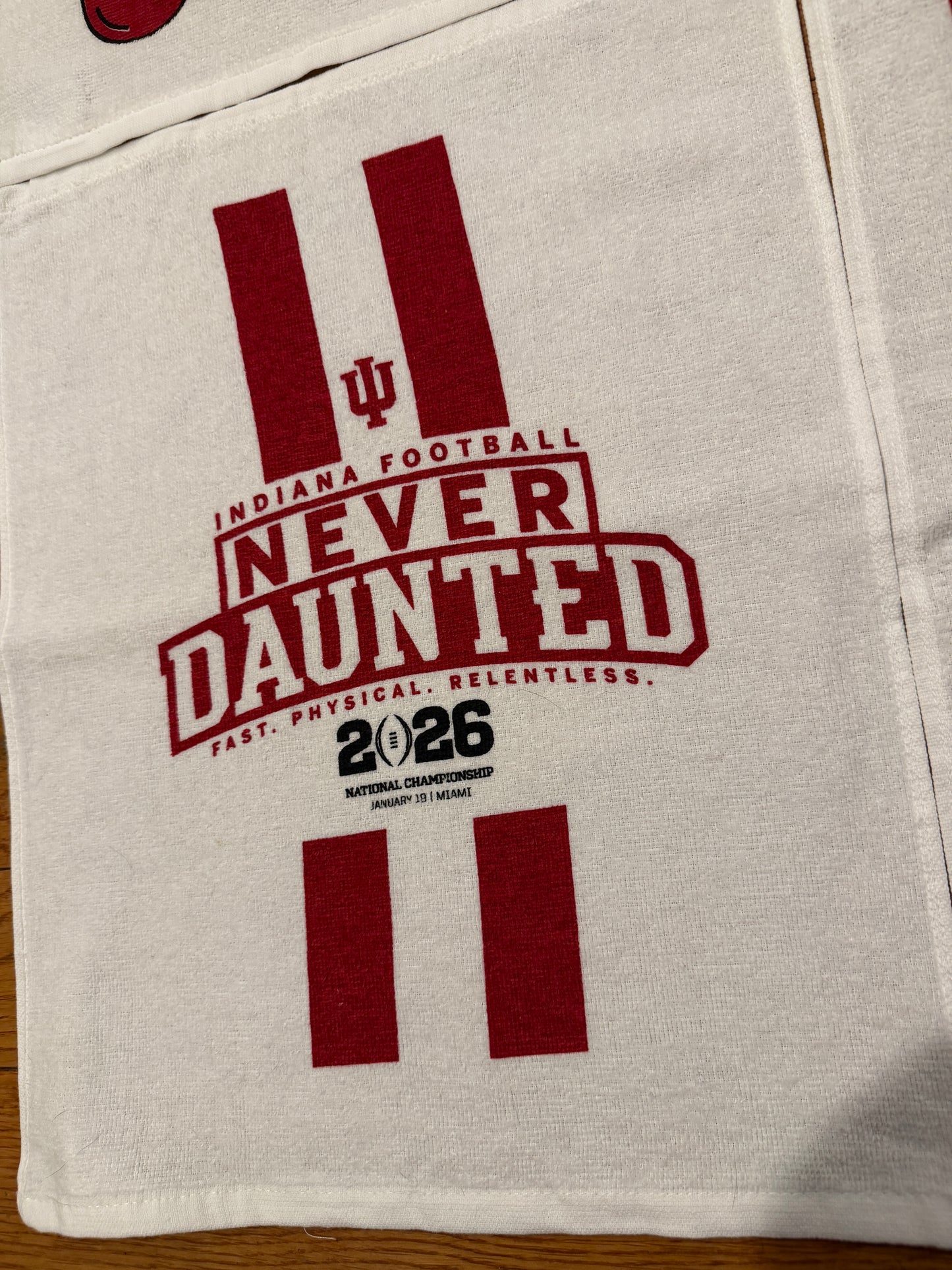 Indiana Hoosiers 2025-26 Football CFP Rally Towel Complete Set