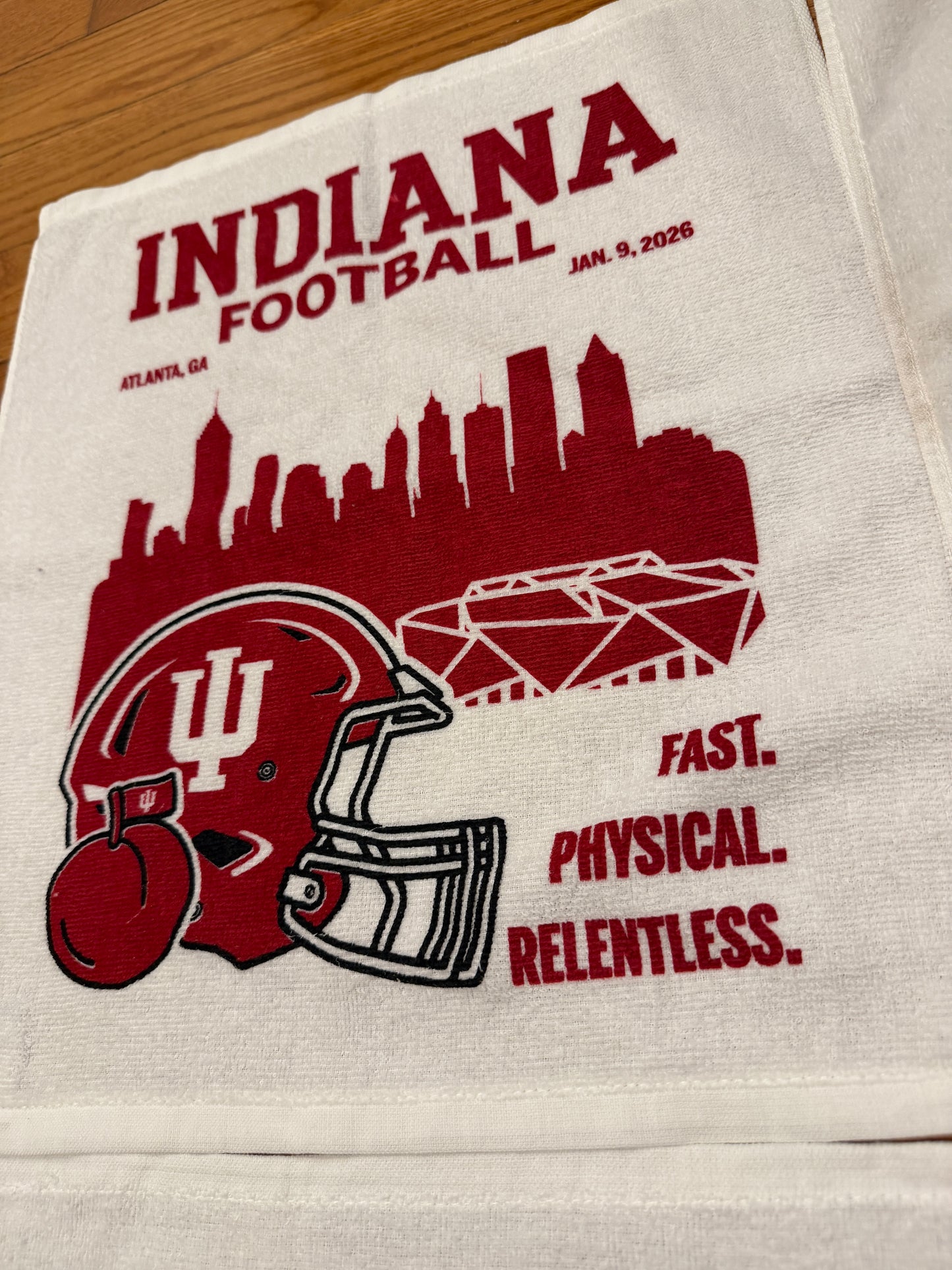 Indiana Hoosiers 2025-26 Football CFP Rally Towel Complete Set