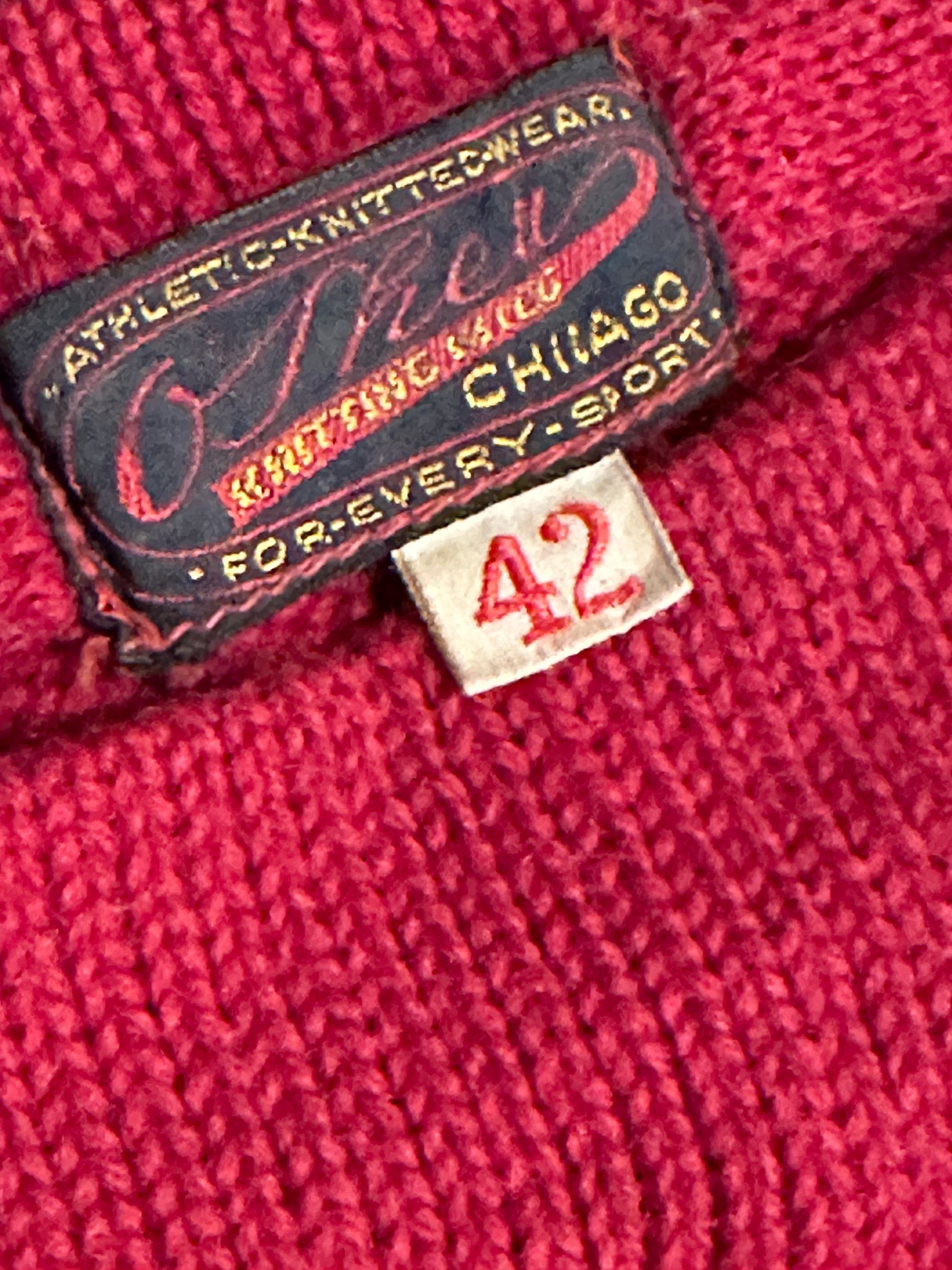 Inner tag of sweater.